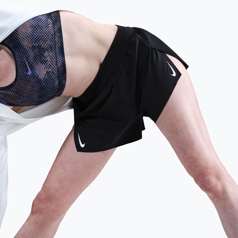 Dámské běžecké šortky Nike AeroSwift Dri-Fit ADV Mid-Rise 3" black/white 5