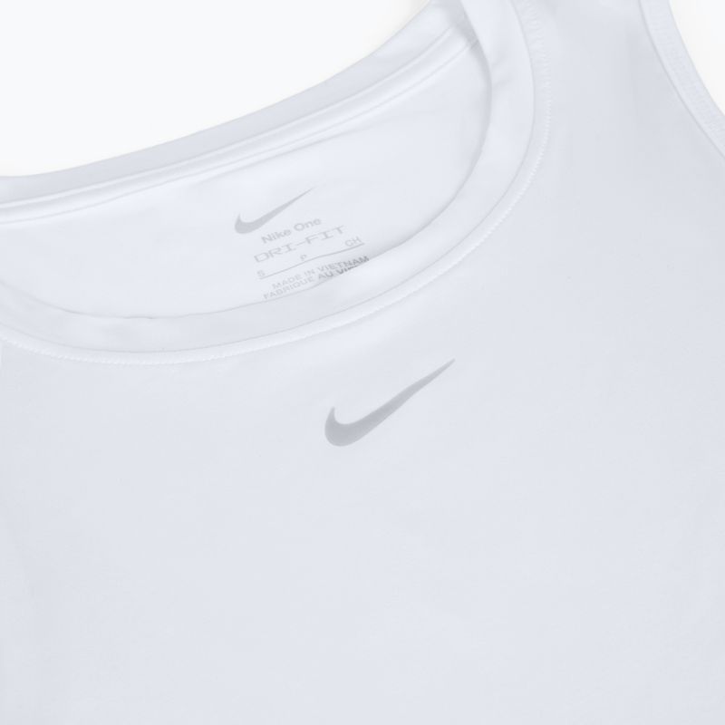 Dámské tréninkové tričko Nike One Classic Dri-Fit Cropped Tank white 8