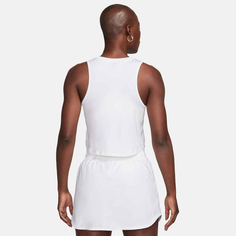 Dámské tréninkové tričko Nike One Classic Dri-Fit Cropped Tank white 3