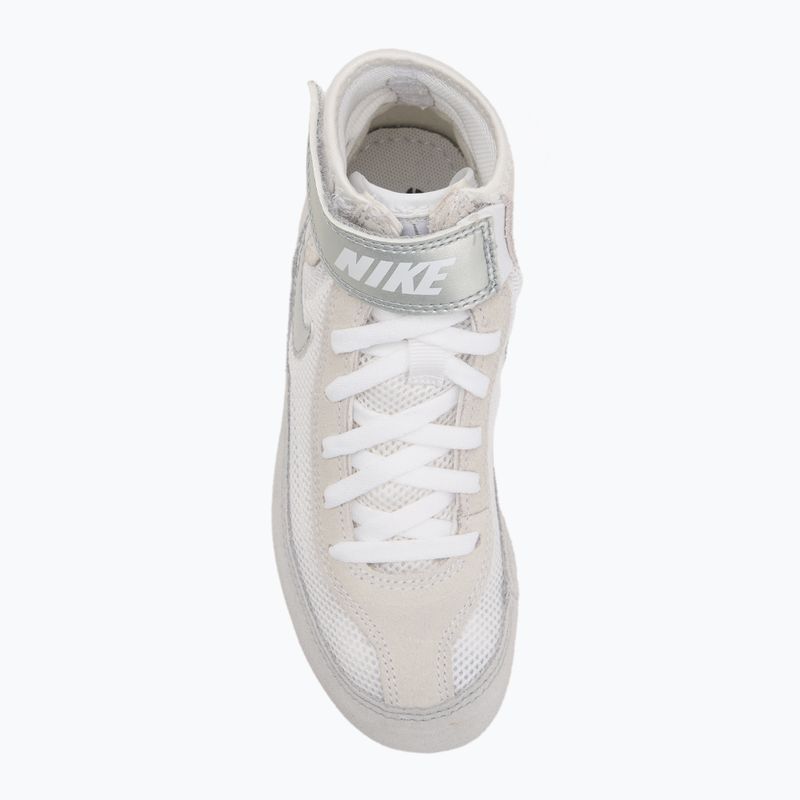 Dětské zápasnické boty Nike Speedsweep VII white/metallic silver 5