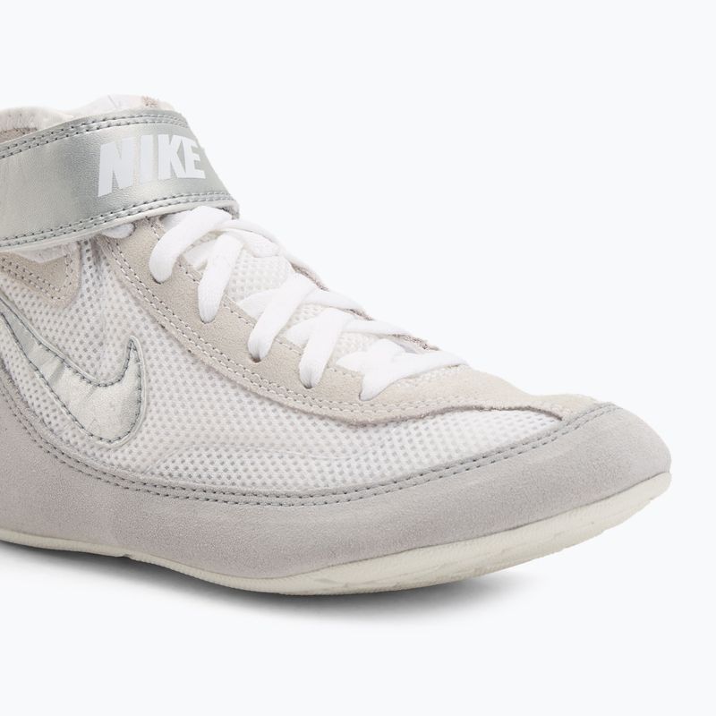 Dětské zápasnické boty Nike Speedsweep VII white/metallic silver 7