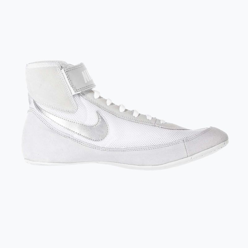 Dětské zápasnické boty Nike Speedsweep VII white/metallic silver 8