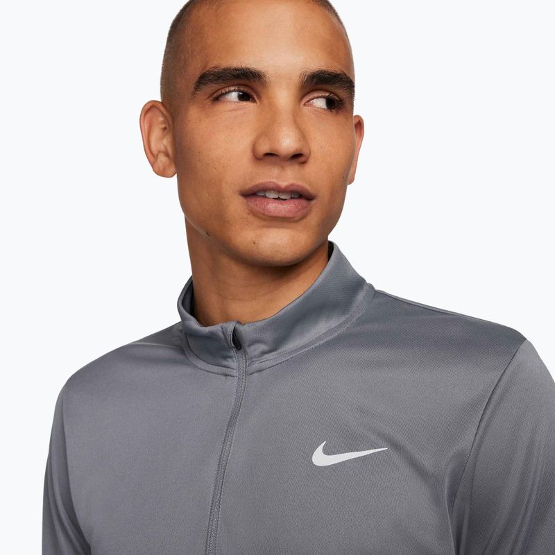 Pánská běžecká mikina Nike Pacer Dri-Fit 1/2 Zip smoke grey 4