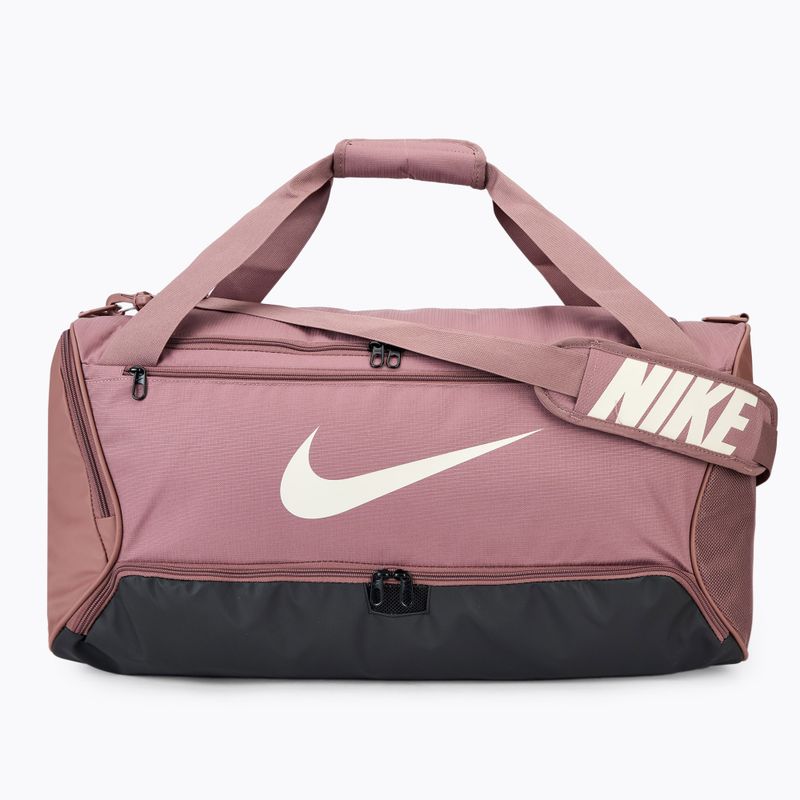 Sportovní  taška Nike Brasilia 9,5 60 l smokey mauve/black/light orewood brown