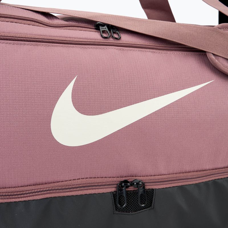 Sportovní  taška Nike Brasilia 9,5 60 l smokey mauve/black/light orewood brown 4