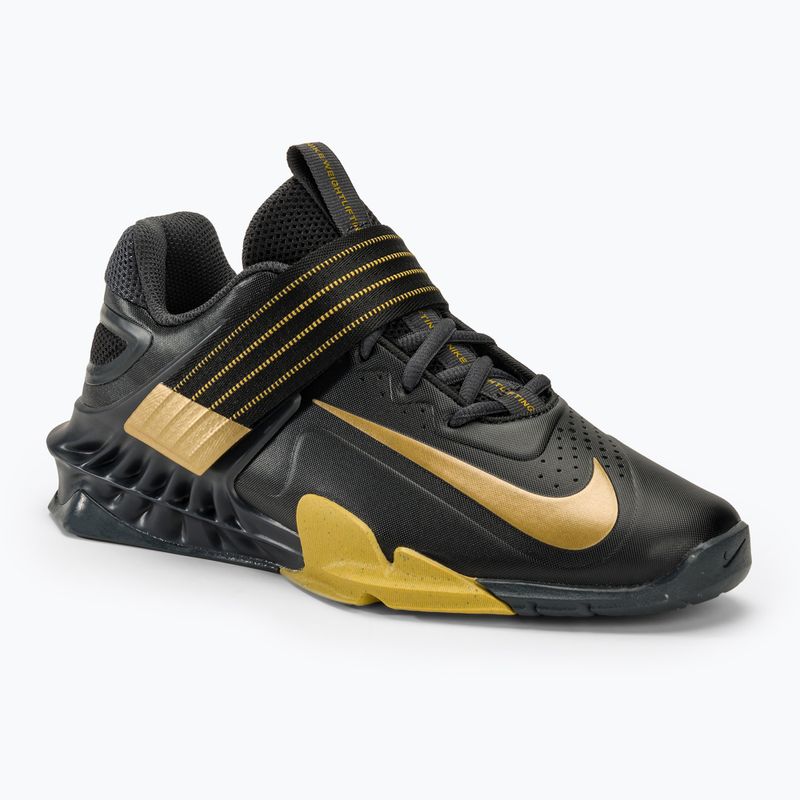 Vzpěračské boty Nike Savaleos black/met gold anthracite infinite gold