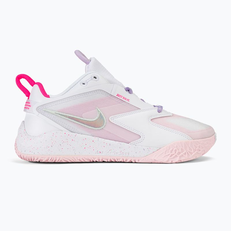 Tenisky na volejbal Nike Zoom Hyperace 3 SE bílá/hyper růžová/mátová pěna/fialová mlha/růžová pěna 2