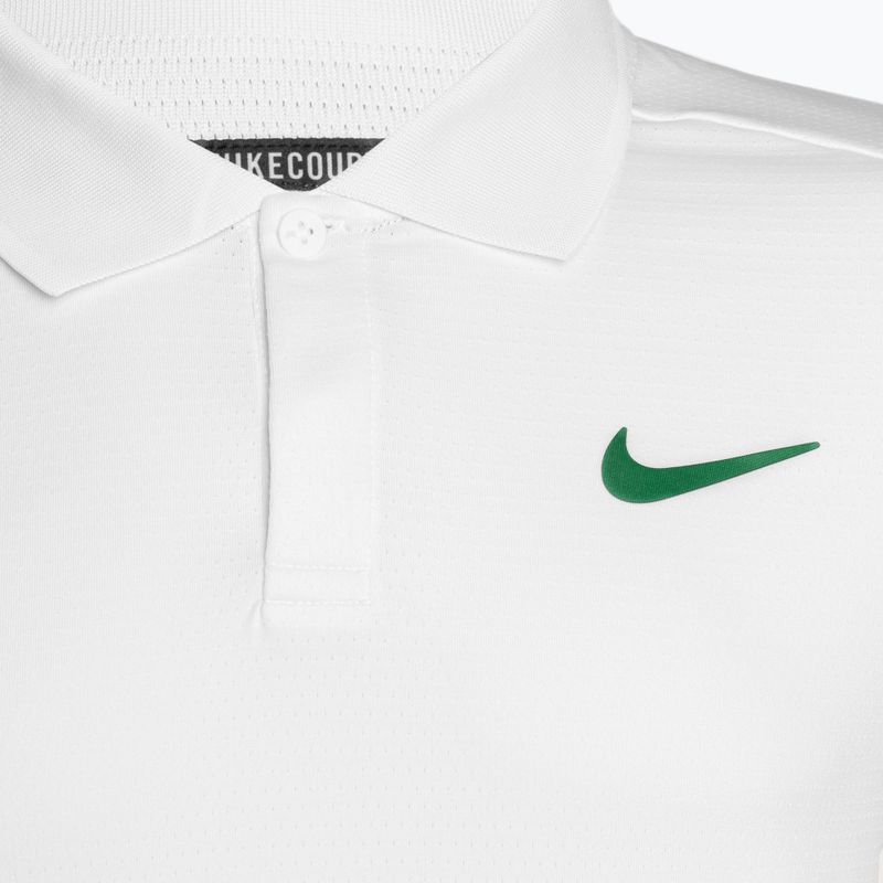 Pánské tenisové tričko Nike Court Dri-Fit Advantage Polo white/malchite 3