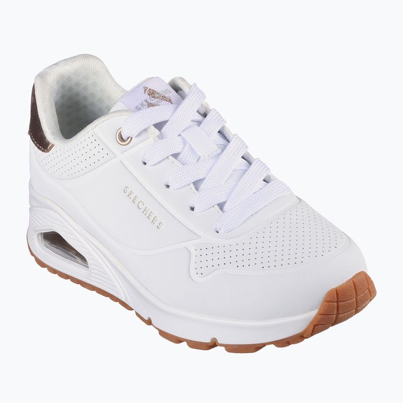 Dětské boty SKECHERS Uno Gen1 Shimmer Away white 8