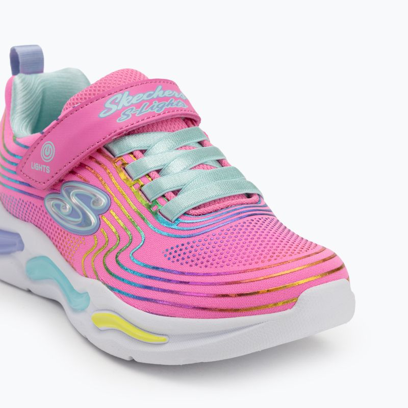 Dětské boty SKECHERS S-Lights Wavy Beams pink/multi 7