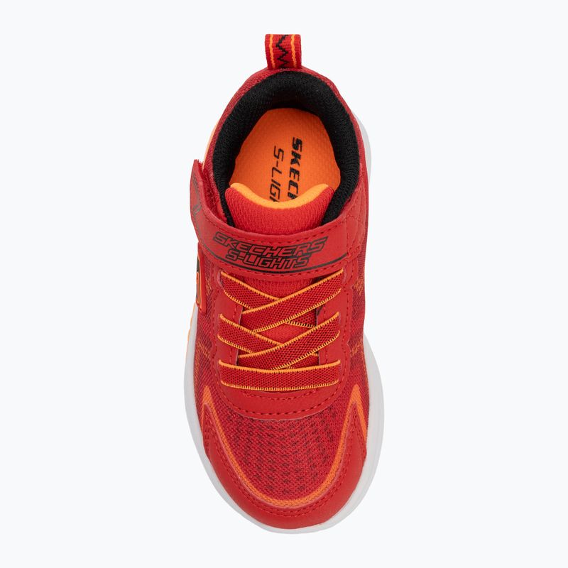 Dětské boty SKECHERS S-Lights Tri-Namics red/orange 5
