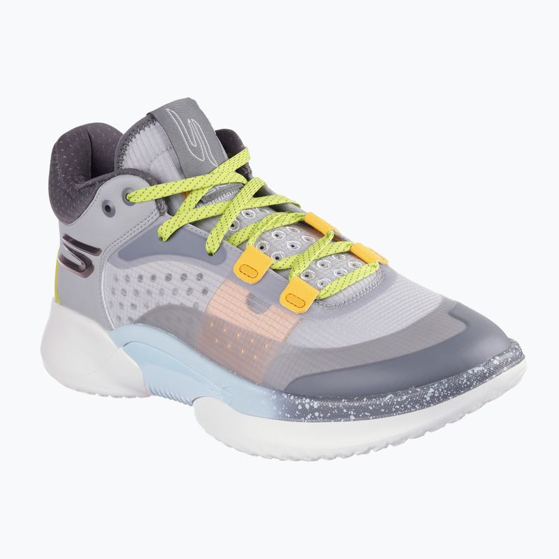 Pánské basketbalové boty  SKECHERS SKX Resagrip gray/yellow 8