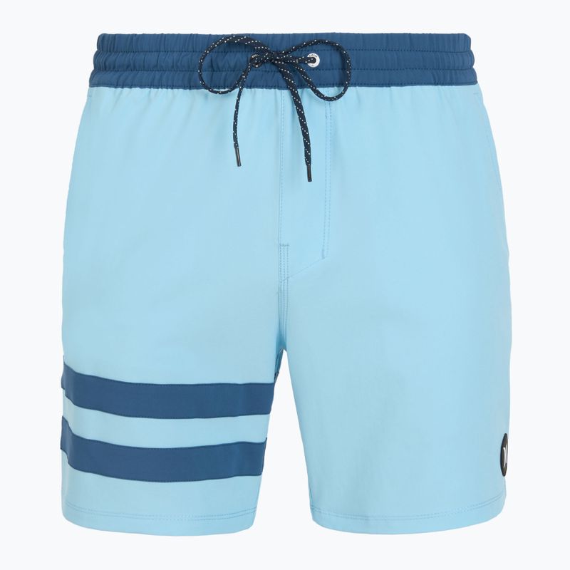 Pánské plavecké šortky Hurley Phantom Eco Block Party Volley 17" blue dream