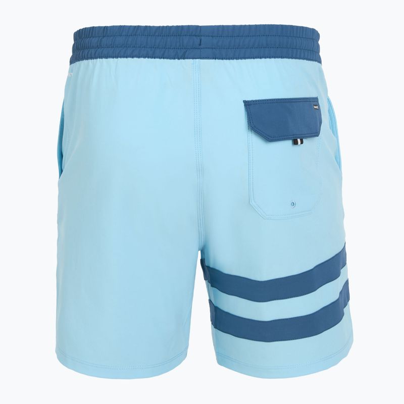 Pánské plavecké šortky Hurley Phantom Eco Block Party Volley 17" blue dream 2