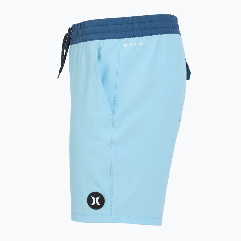 Pánské plavecké šortky Hurley Phantom Eco Block Party Volley 17" blue dream 3