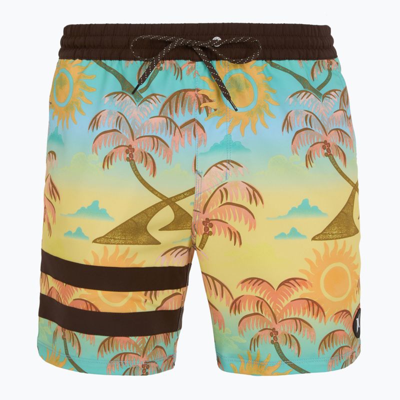 Pánské plavecké šortky Hurley Phantom Eco Block Party Volley 17" pineapple
