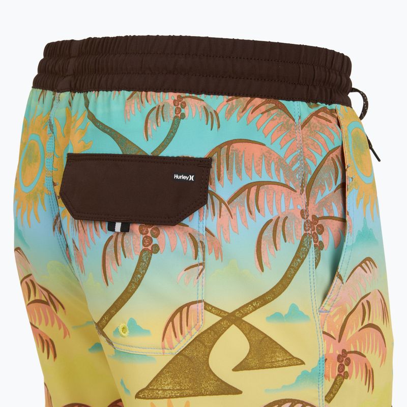 Pánské plavecké šortky Hurley Phantom Eco Block Party Volley 17" pineapple 4