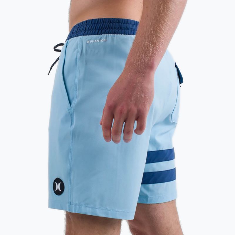 Pánské plavecké šortky Hurley Phantom Eco Block Party Volley 17" blue dream 6