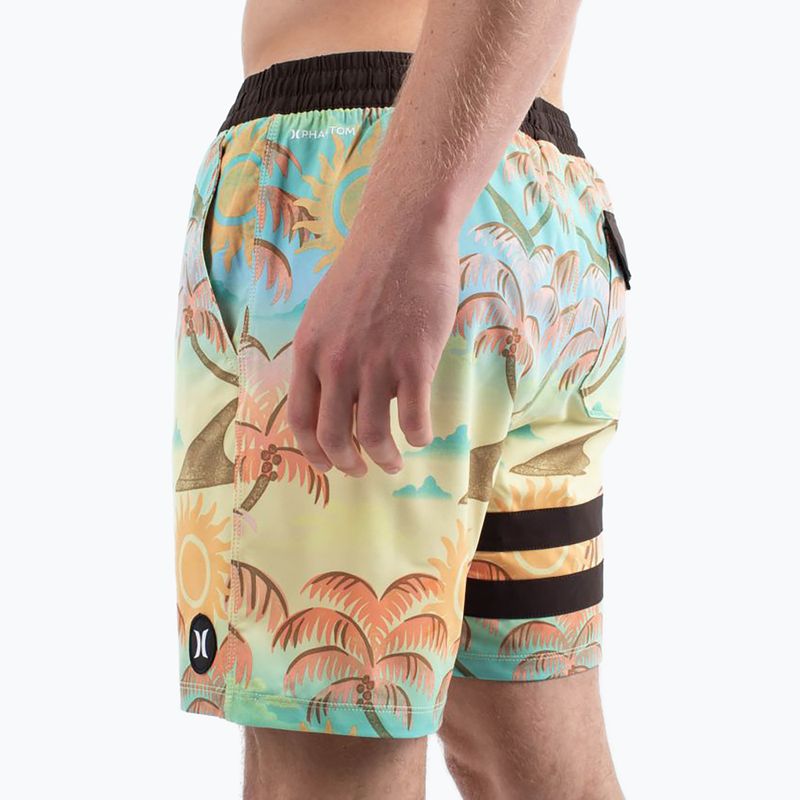 Pánské plavecké šortky Hurley Phantom Eco Block Party Volley 17" pineapple 5
