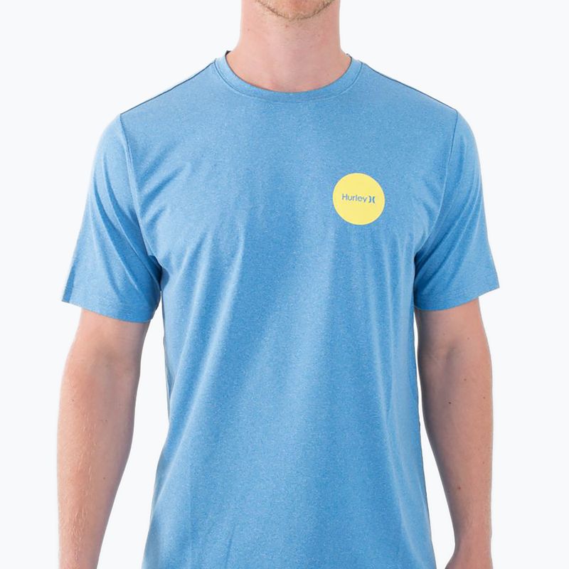 Pánské tričko Hurley Everyday Hybrid Upf kingdom blue heather 5
