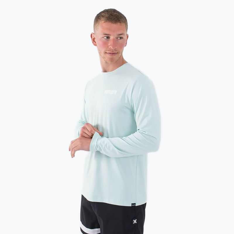 Pánské tričko Longsleeve Hurley Everyday Hybrid Upf brown kelp  4