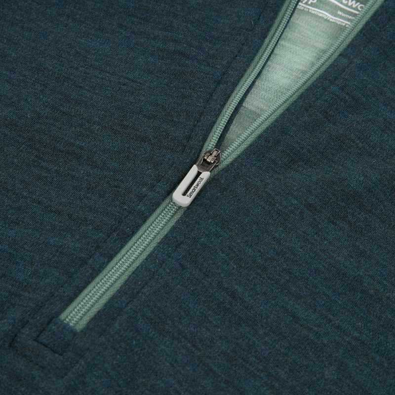 Dámská termo mikina  Smartwool Classic Thermal Merino Base Layer 1/2 Zip Hoodie Boxed twilight/arctic green 3