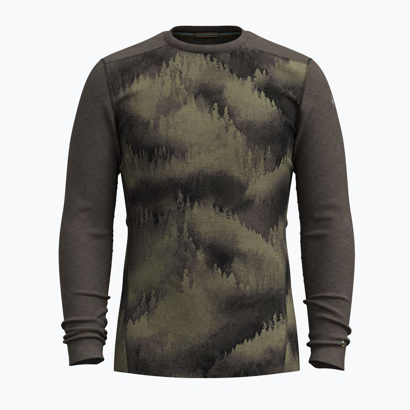 Pánská termoakční mikina Smartwool Merino 250 Baselayer Crew Boxed north woods foggy pines 3