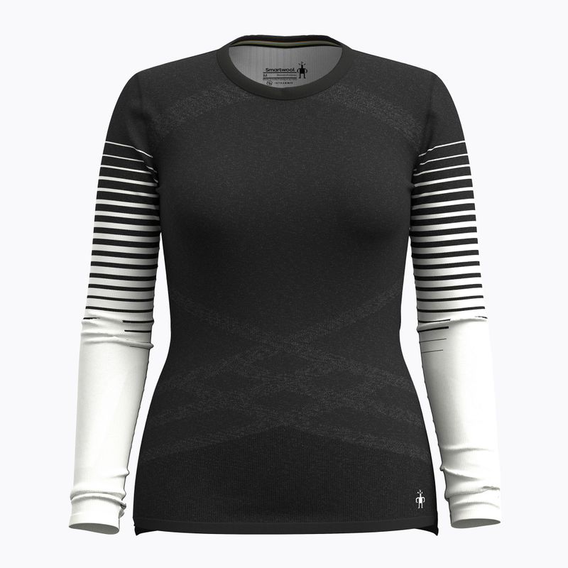 Dámská termoakční mikina Smartwool Intraknit Thermal Merino Base Layer Pattern Crew black 3
