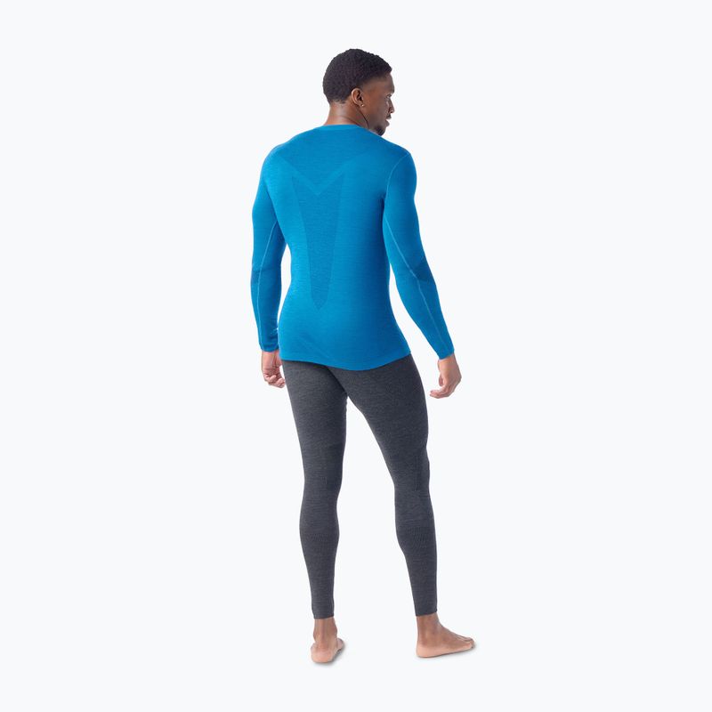 Pánská termoakční mikina Smartwool Intraknit Thermal Merino Base Layer Crew nival blue/navy 2