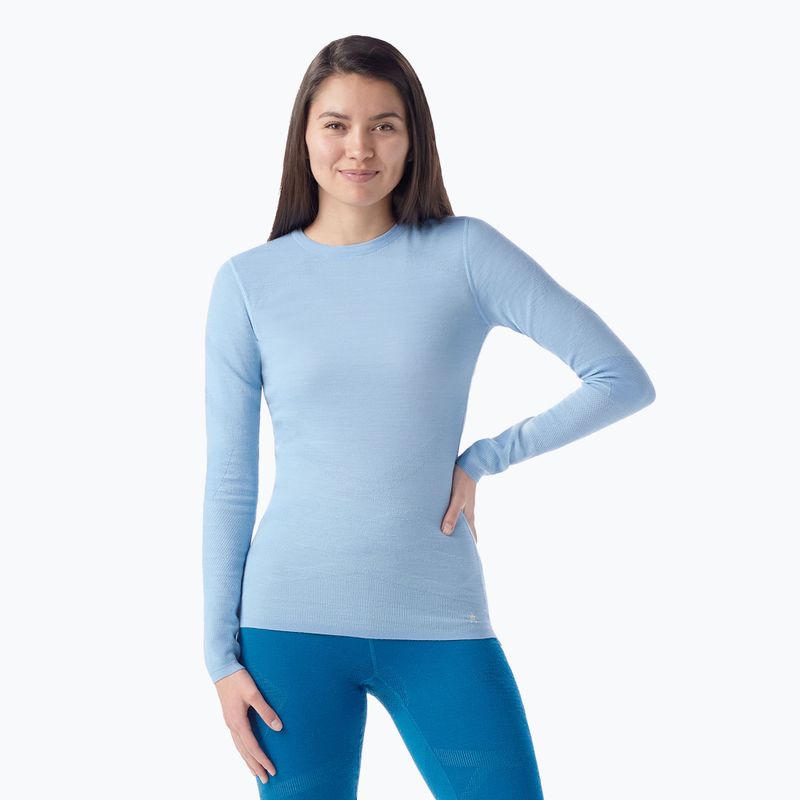 Dámská termoakční mikina Smartwool Intraknit Thermal Merino Baselayer Crew serene blue/white