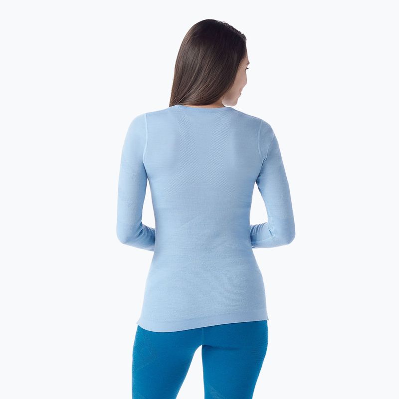 Dámská termoakční mikina Smartwool Intraknit Thermal Merino Baselayer Crew serene blue/white 2