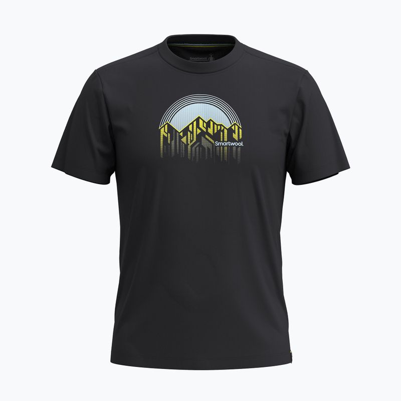 Pánské tričko  Smartwool Dusk to Dawn Graphic Short Sleeve black
