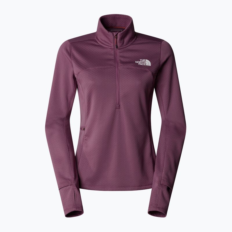 Dámská běžecká mikina The North Face Winter Warm Pro 1/4 Zip midnight mauve 4