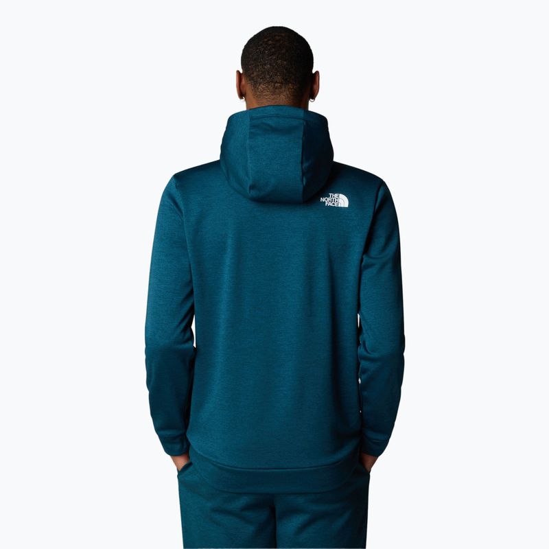 Pánská mikina  The North Face Reaxion Fleece P/O Hoodie midnight petrol dark heather 3