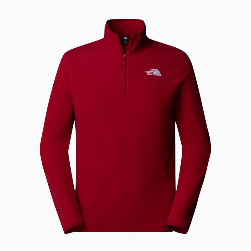 Pánská mikina  The North Face 100 Glacier 1/4 Zip garnet red