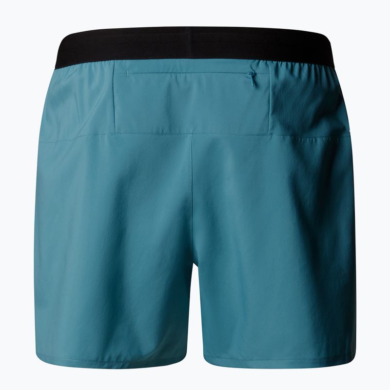 Pánské běžecké šortky The North Face Breeze 5" algae blue 5