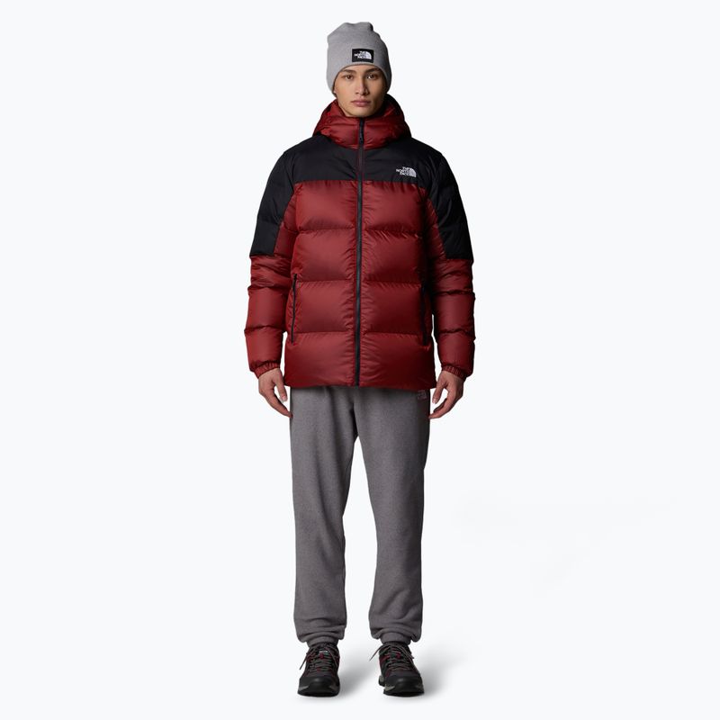 Pánská péřová bunda The North Face Diablo Down 2.0 Hoodie high risk red/black heather 2