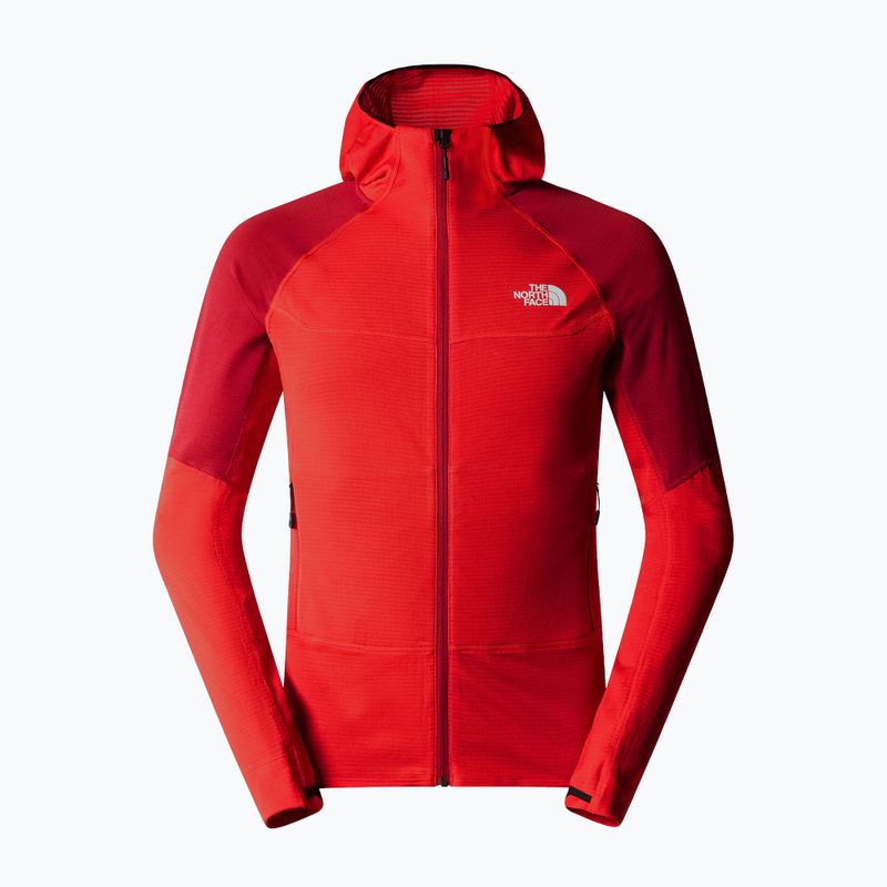 Pánská mikina  The North Face Bolt Polartec Hoodie high risk red/garnet red 5