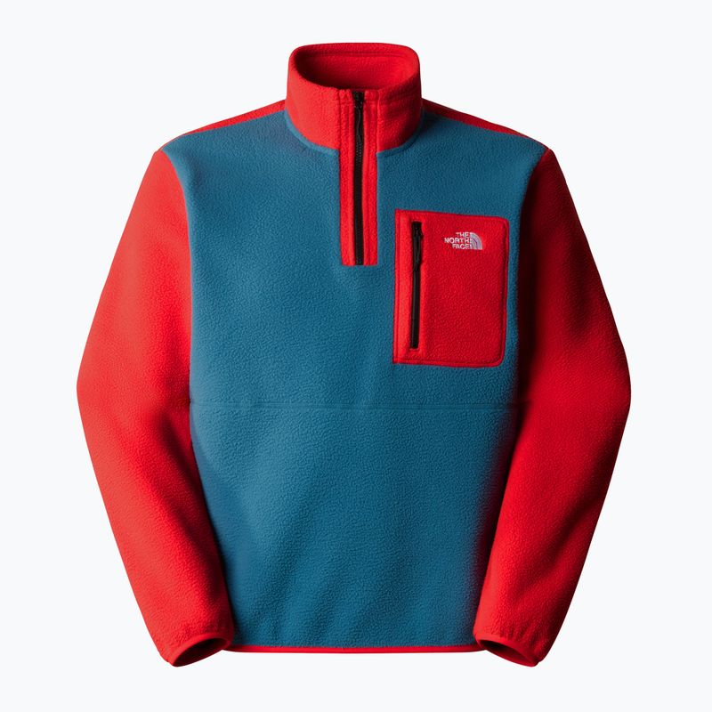 Pánská mikina The North Face Yumiori 1/4 Zip mallard blue/ high risk 4