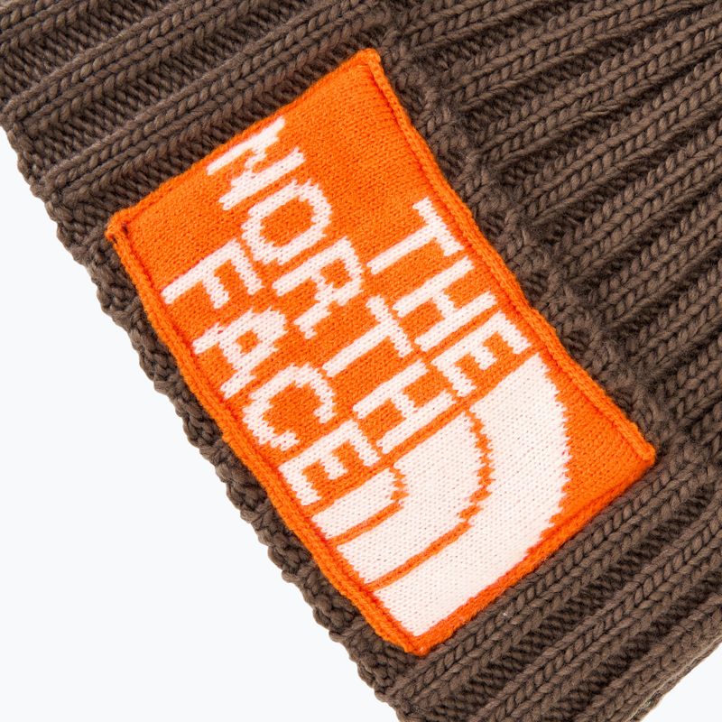 Pánská zimní čepice The North Face Heritage Ski Tuke smokey brown/orange 3