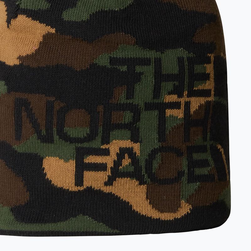 Pánská zimní čepice The North Face Reversible Highline black camo print 3