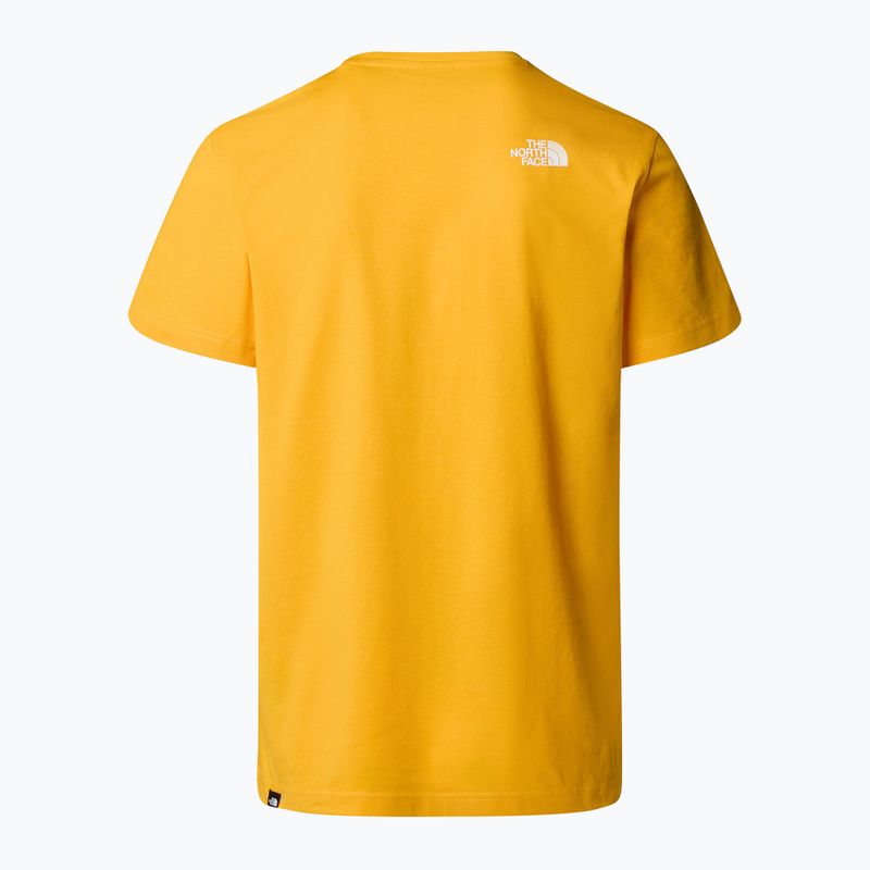 Pánské tričko The North Face Simple Dome Tee summit gold 5