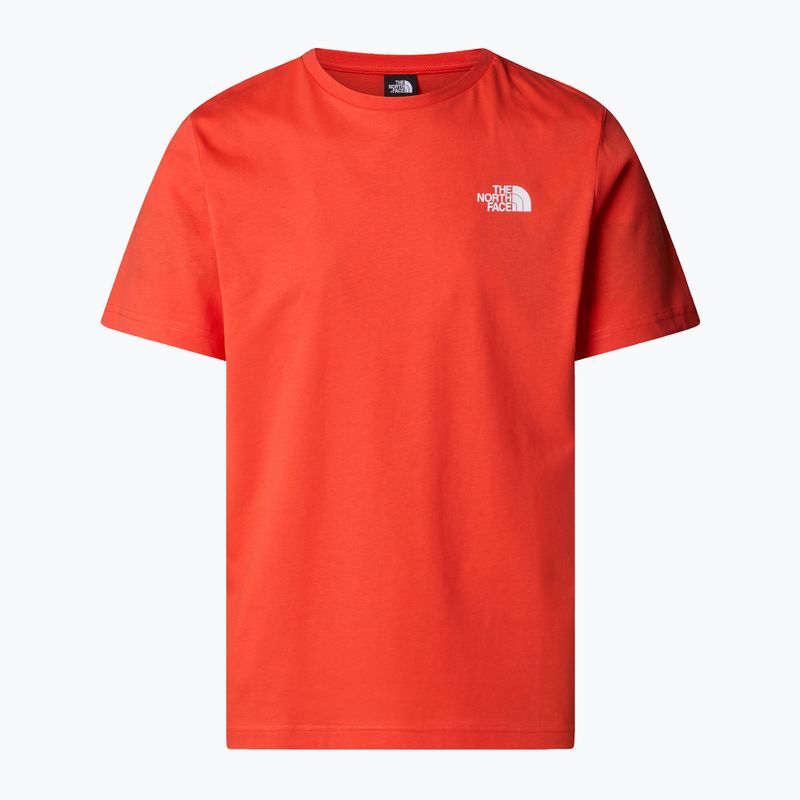 Pánské tričko The North Face Box Nse crimson orange/black 4