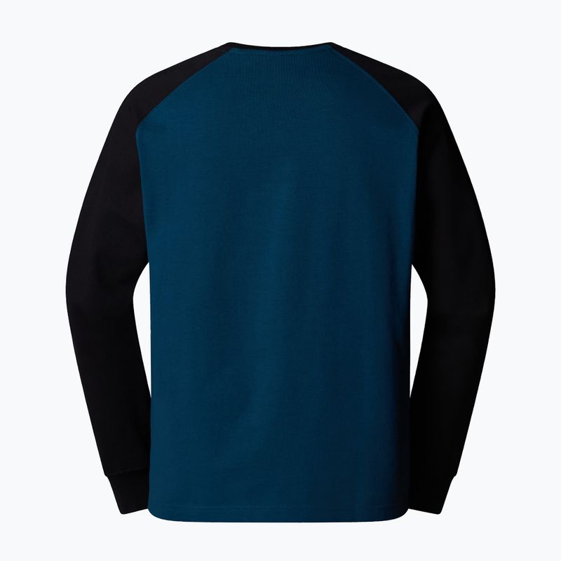 Pánské tričko The North Face Heritage Longsleeve midnight petrol/black 2