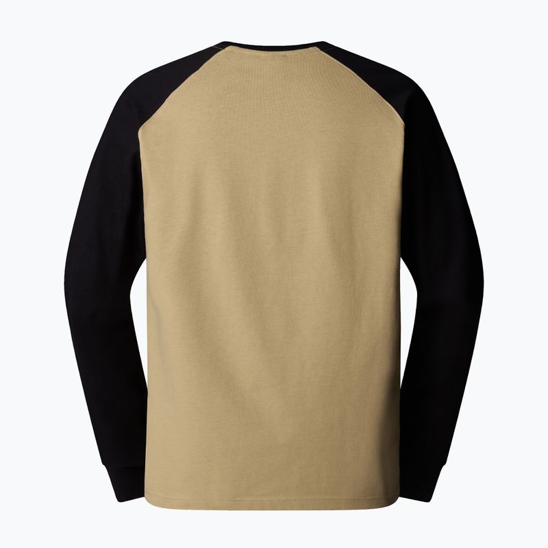 Pánské tričko The North Face Heritage Longsleeve khaki stone/black 2