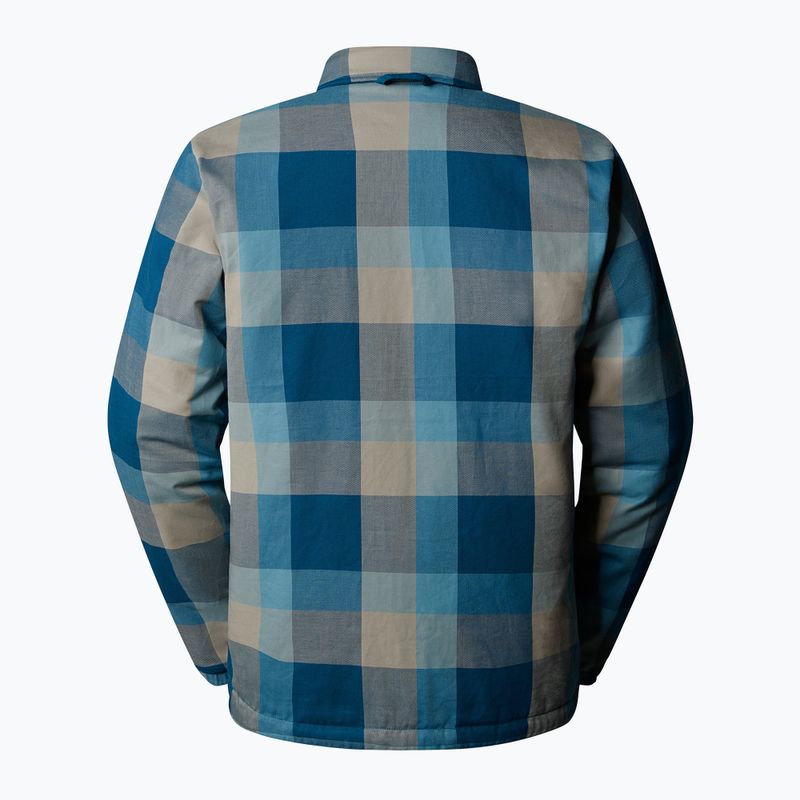 Pánská zateplená bunda The North Face Afterburner Insulated Flannel midnight petrol 6