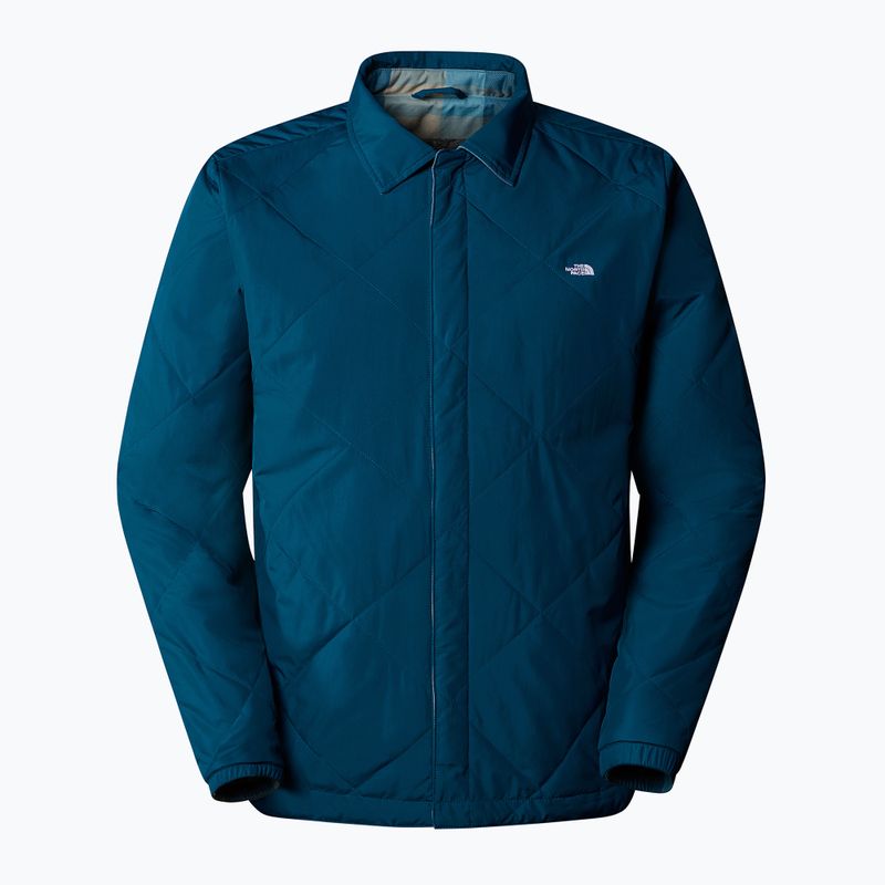 Pánská zateplená bunda The North Face Afterburner Insulated Flannel midnight petrol 7