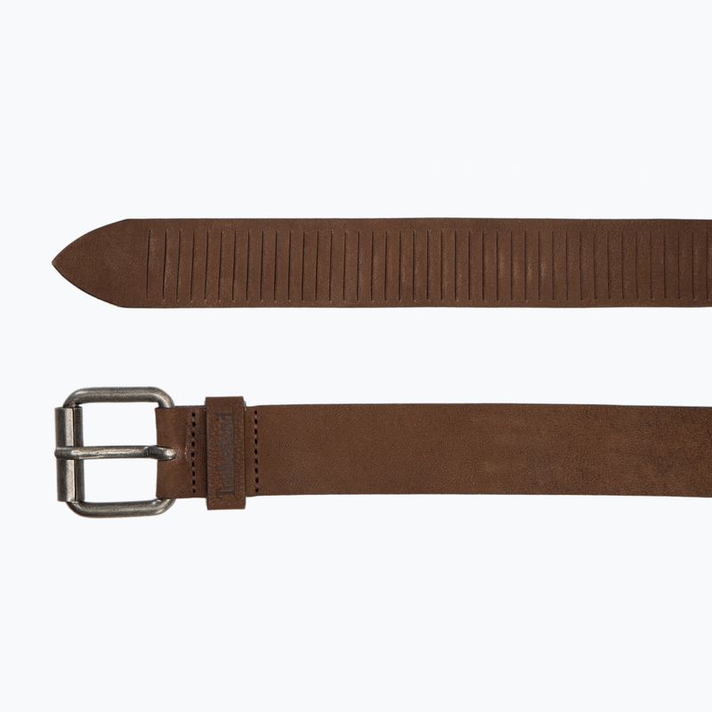 Pánský opasek Timberland 35Mm Nubuck Belt dark brown 4