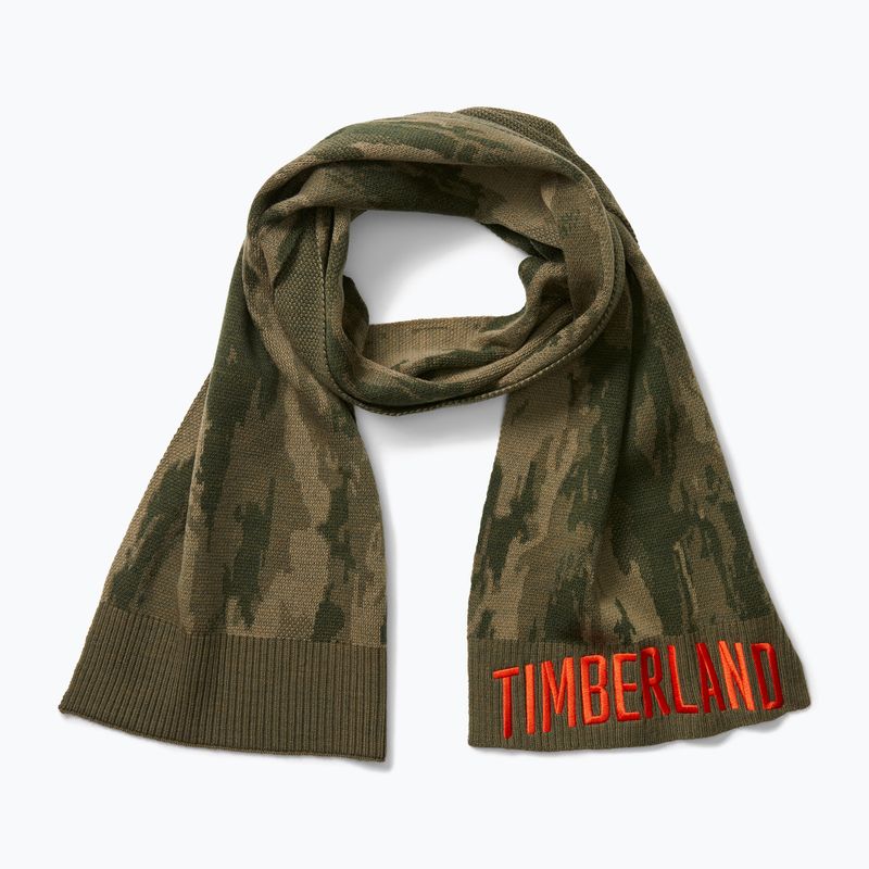 Pánská šála Timberland Camo Jacquard Scarf leaf green