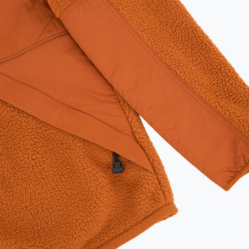 Pánská mikina Timberland Sherpa Mix Media Fleece umber 4
